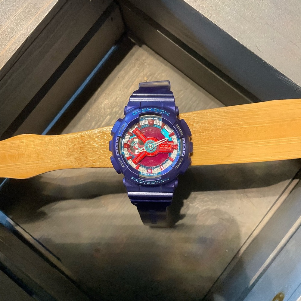 Casio Women's Watch - Blue and Red